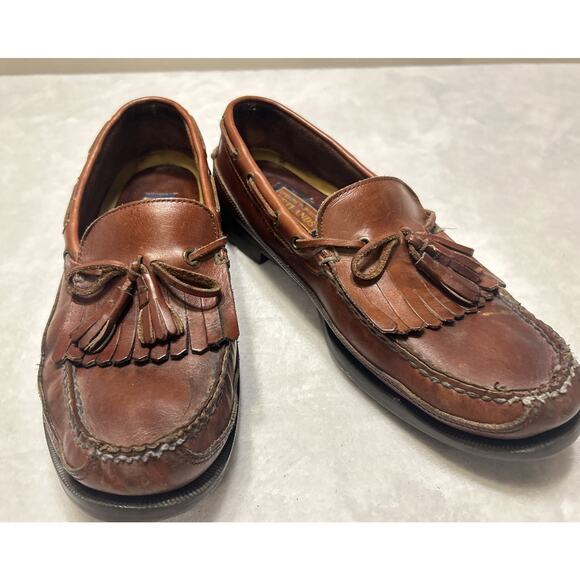 Sperry Top-Sider Shoes Men’s Size 13 M Brown Wetlands Loafer Leather Kiltie - Picture 1 of 10